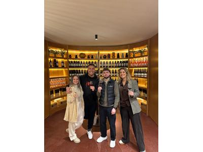 Wine tasting outdoors